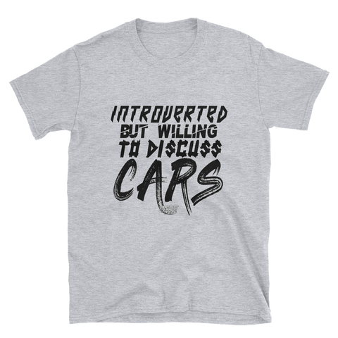 Introverted but willing to discuss Cars - T-Shirt - Project Owners Club